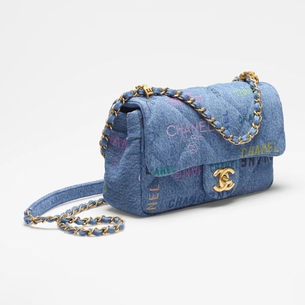 22SS シャネル スモール フラップ バッグ スーパーコピー★大人気のデニムAS3134B07646NH448